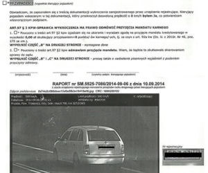 Zdjęcie z fotoradaru