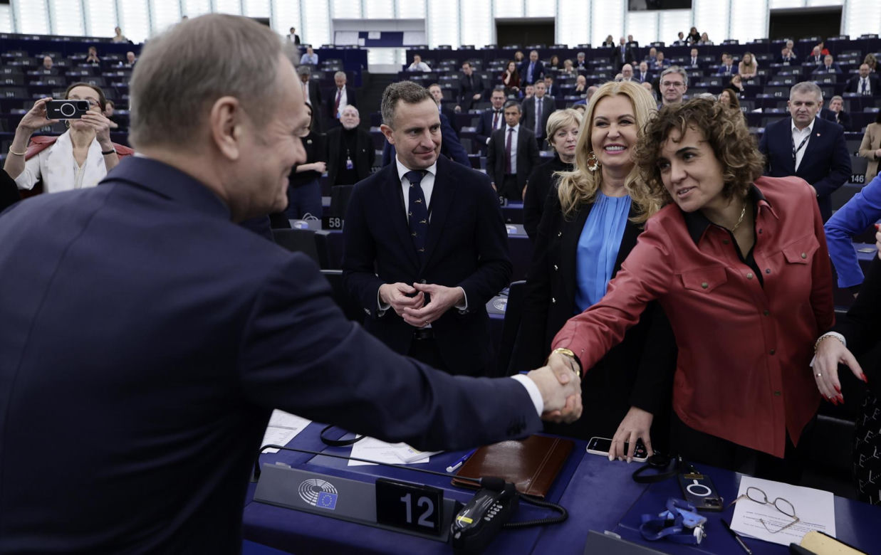 Wystąpienie Tuska w Parlamencie Europejskim
