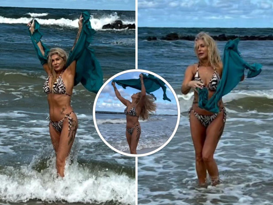 Szał na plaży nad Bałtykiem. Ewa z "Sanatorium miłości" zrzuciła ubrania. Co za figura w bikini!