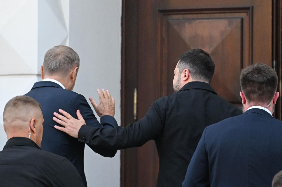 Wołodymyr Zełenski spotkał się z Donaldem Tuskiem