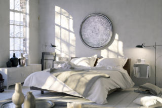 Na przekór modnemu minimalizmowi. Sypialnia w nieszablonowym stylu