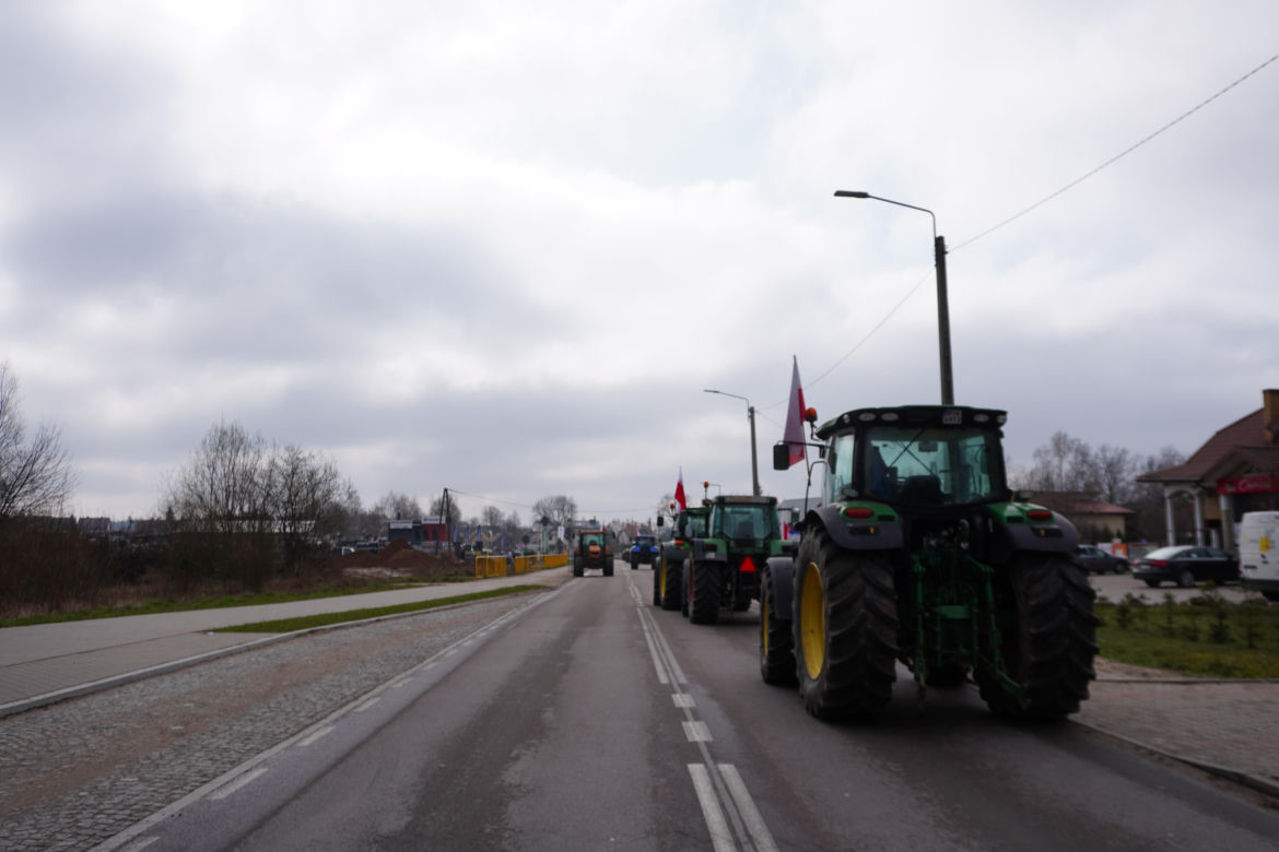 Protest rolników wokół Białegostoku - 20 marca 2024