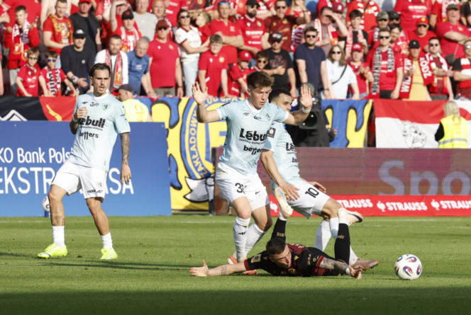 Widzew Łódź - Piast Gliwice: Zdjęcia kibiców i zawodników z meczu 34. kolejki PKO BP Ekstraklasy