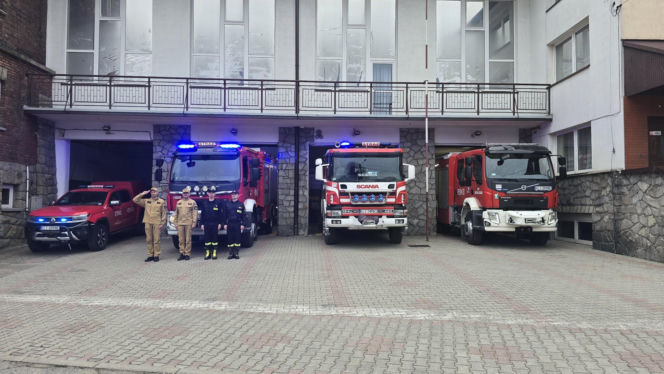 Hołd dla druha z OSP Trąbki