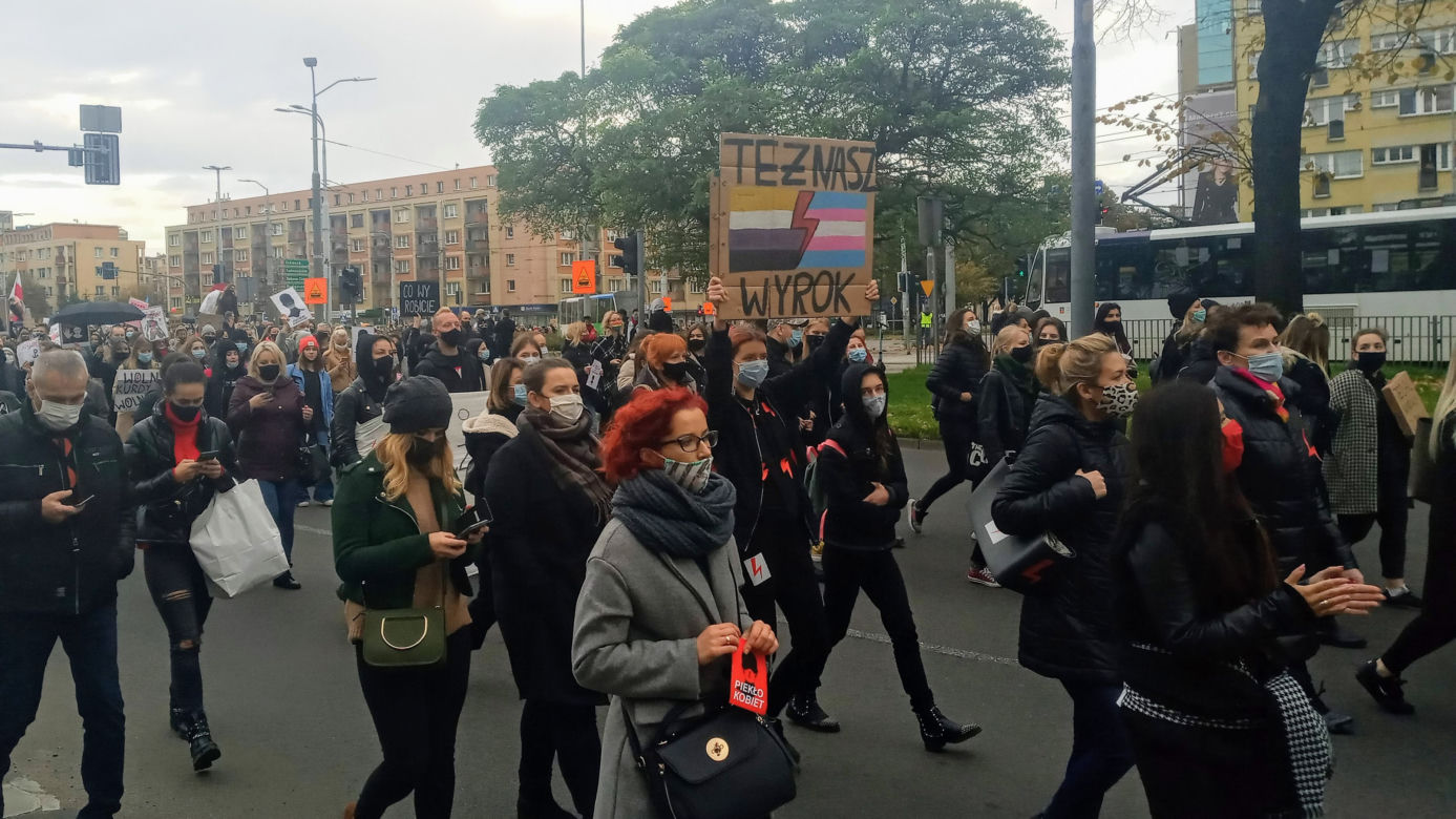 Protest kobiet w Szczecinie - 28.10.2020