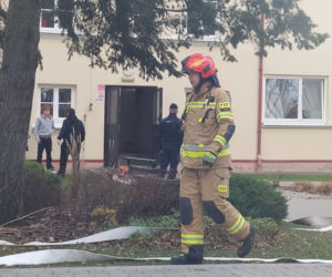 Próbna ewakuacja w zamojskim rolniczaku