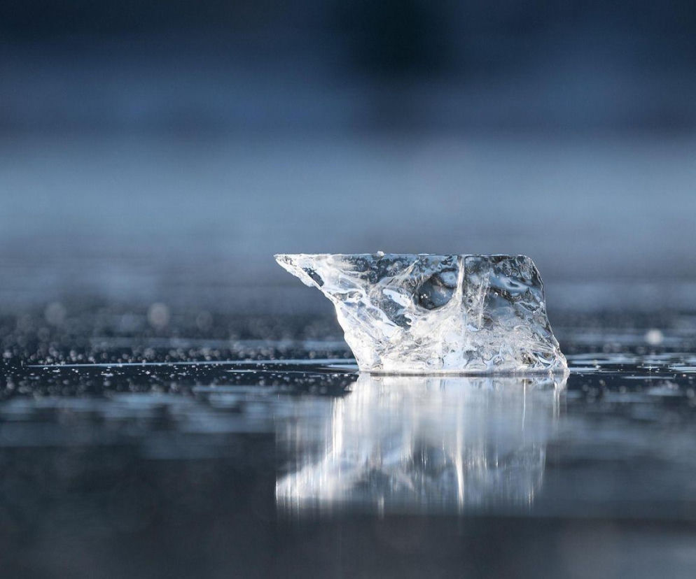 Zima, lód, woda