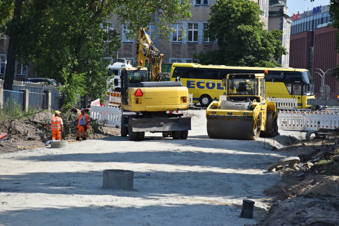 Przebudowa układu drogowego na Międzyodrzu - lipiec 2022