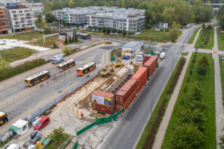 Rozbudowa układu torowego na stacji metra Kabaty w Warszawie