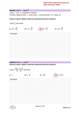 Próbna matura z matematyki. Arkusze PDF, odpowiedzi, rozwiązania zadań 5.03.2026