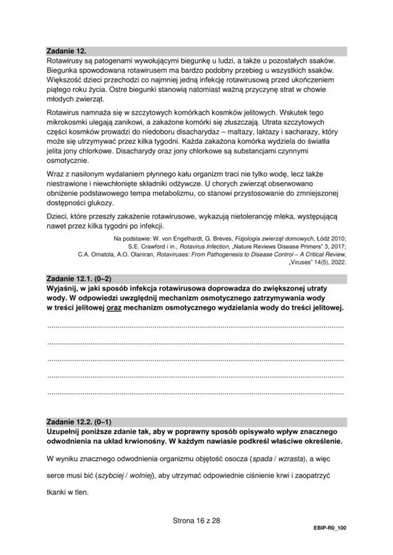 Matura 2024: biologia rozszerzona ARKUSZ FORMUŁA 2015