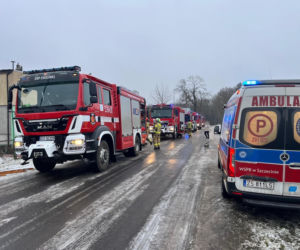 Pożar butli z gazem w domu wielorodzinnym. Trzy osoby poszkodowane!