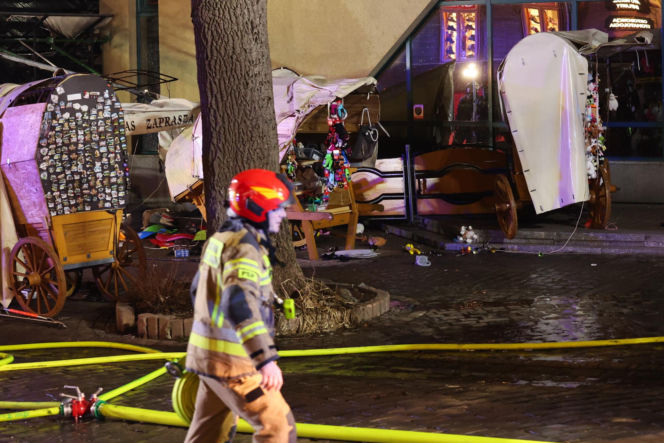 Pożar lokalu na Krupówkach