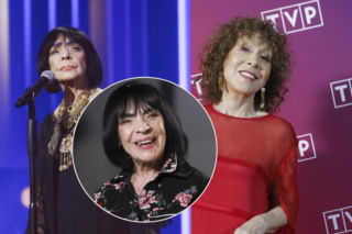 77-letnia Alicja Majewska w czerwonych prześwitach, 94-letnia Sława Przybylska tym razem nie w mini. Panie pokazały się na wyjątkowym benefisie Mieczysława Fogga