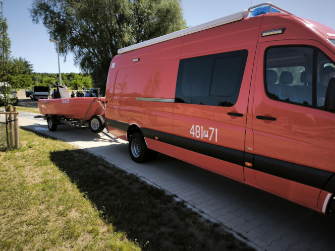 Akcja poszukiwawcza na zbiorniku w Zaborowie
