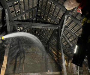 Duże straty po pożarze w Żegrówku