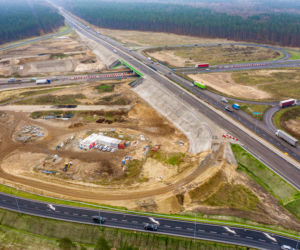 Przebudowa węzła Kijewo - luty 2021