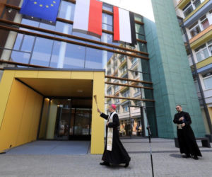 Zakończenie budowy Wojewódzkiego Szpitala Zespolonego na Bielanach. Zdjęcia z uroczystości w Toruniu