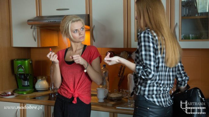 Na dobre i na złe. Agata Woźnicka (Emilia Komarnicka), Wiktoria Consalida (Katarzyna Dąbrowska)
