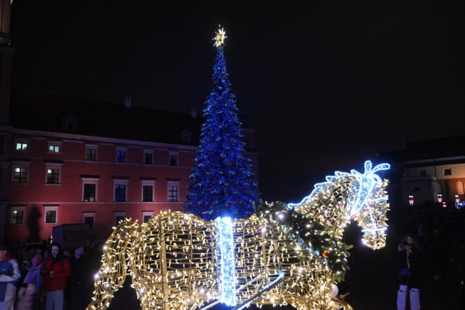 Świąteczna iluminacja 2025/2026 w Warszawie