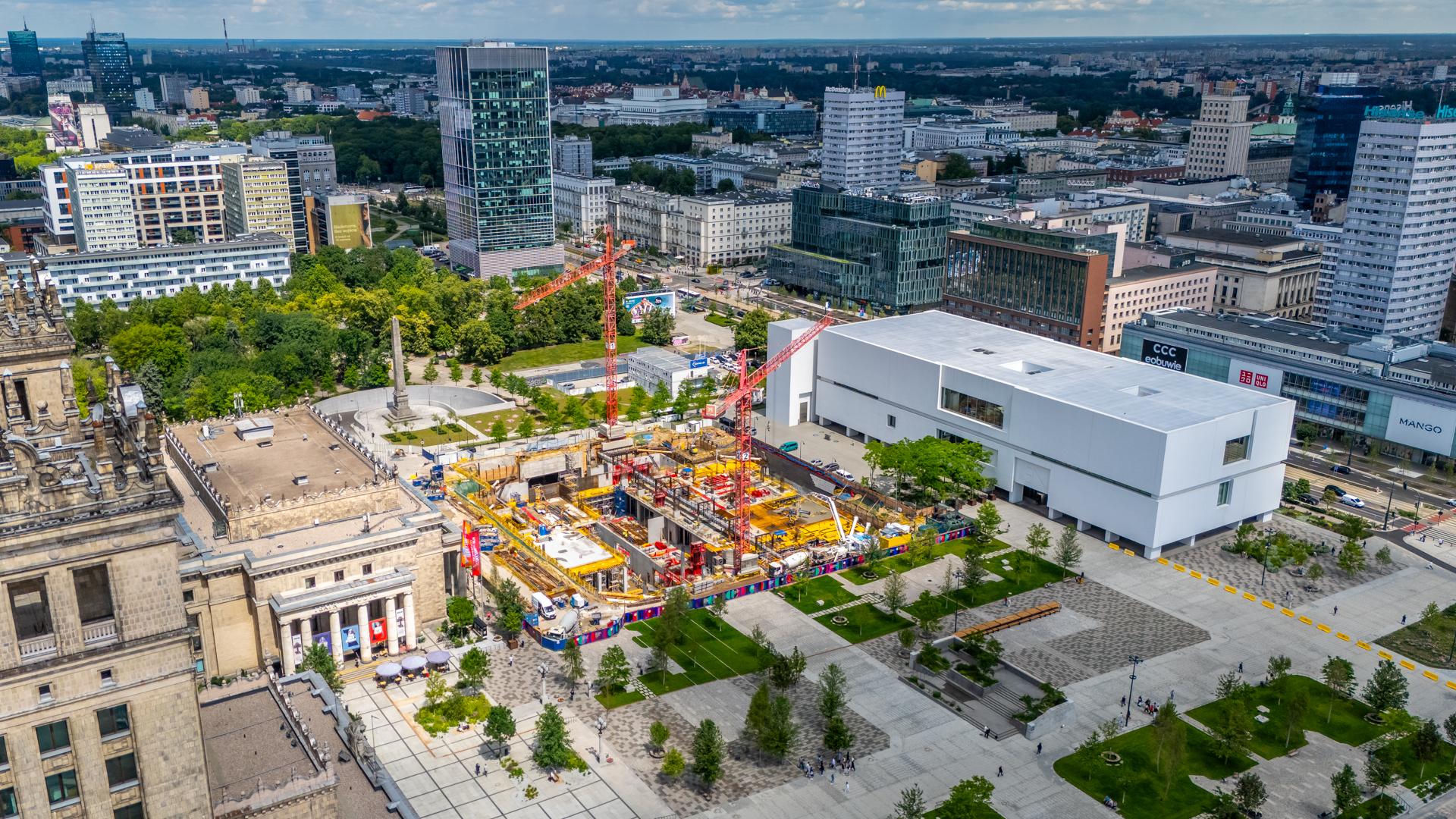 Podziemia teatru TR Warszawa w budowie