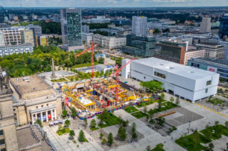 Podziemia teatru TR Warszawa w budowie