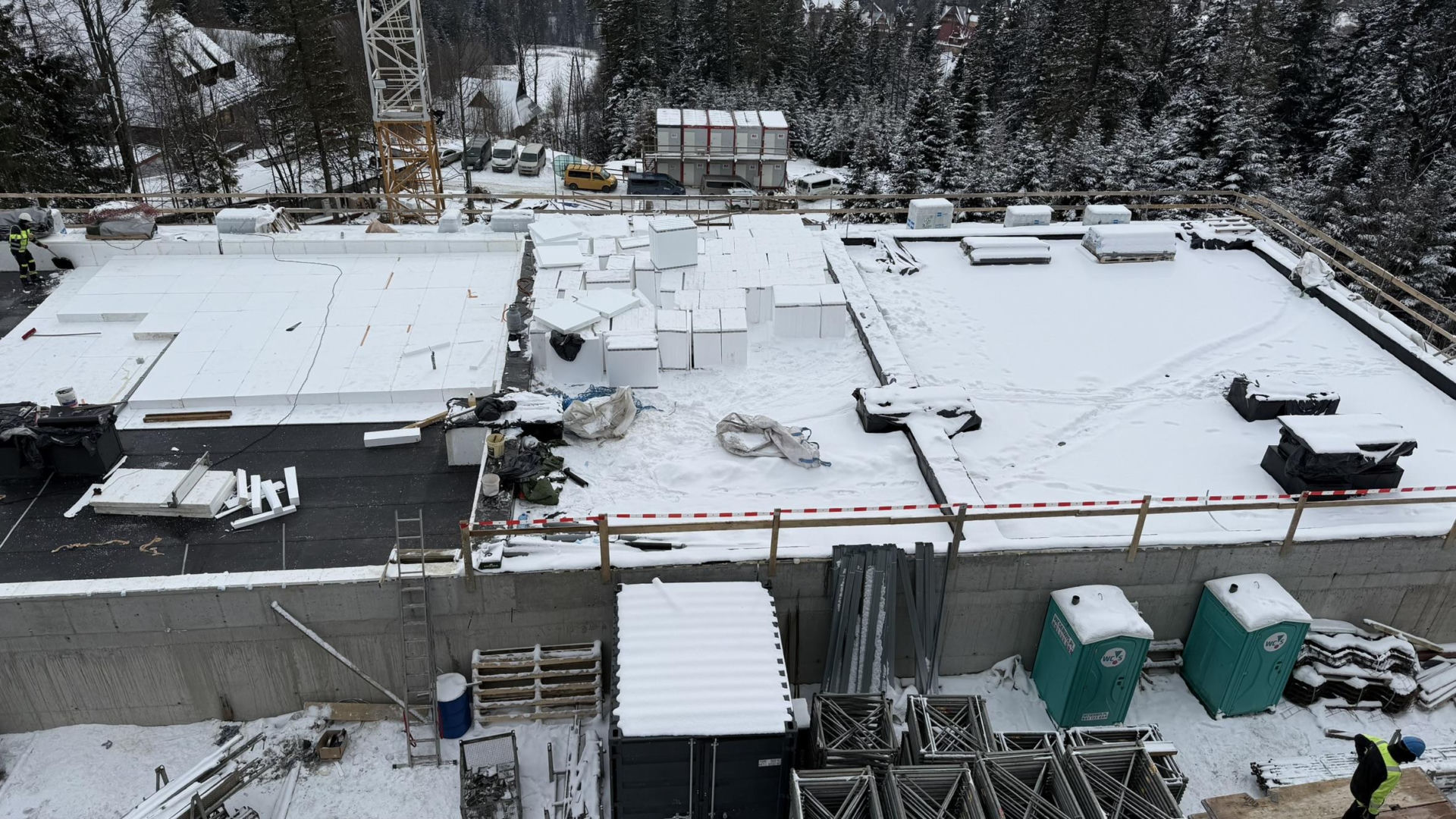 Budowa hotelu Salamandra w Kościelisku - luty 2026