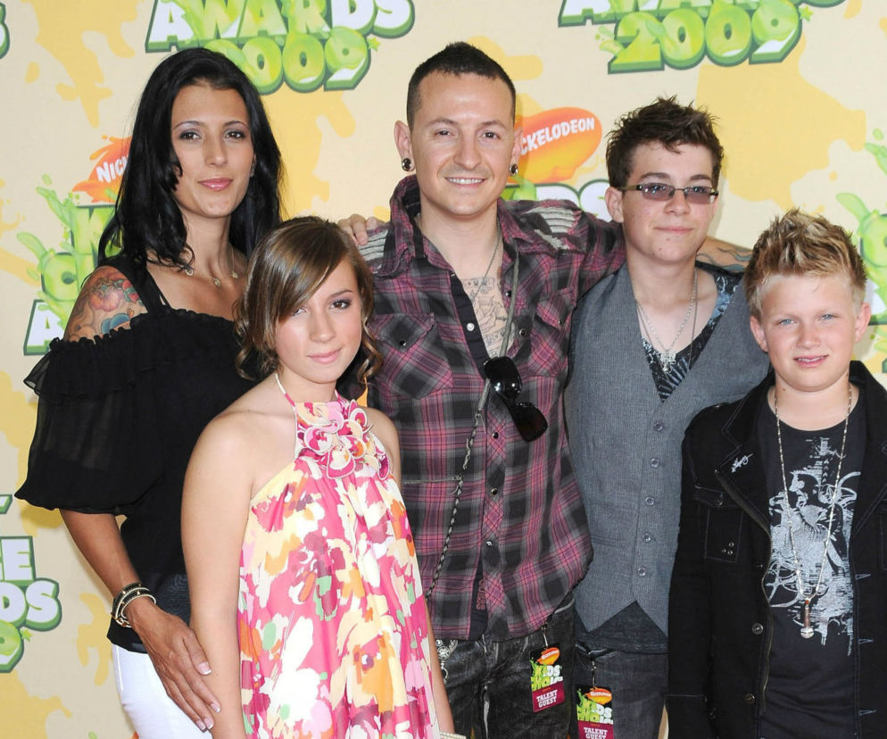 Chester Bennington z rodziną