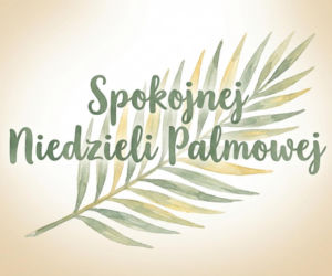 Gałązka palmowa na Niedzielę Palmową