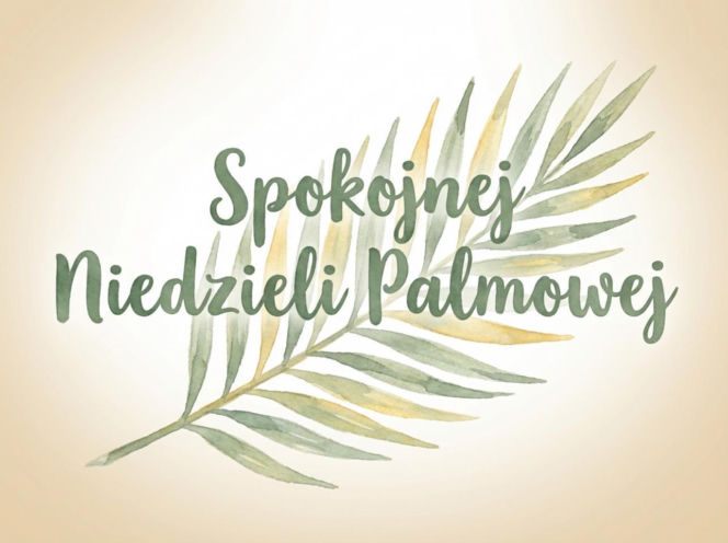 Gałązka palmowa na Niedzielę Palmową