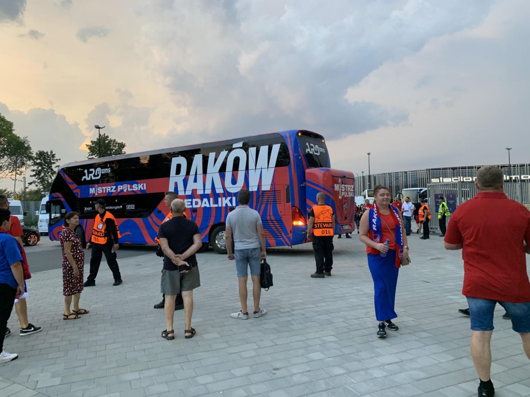 Świetna zabawa podczas meczu Raków Częstochowa - FC Kopenhaga 