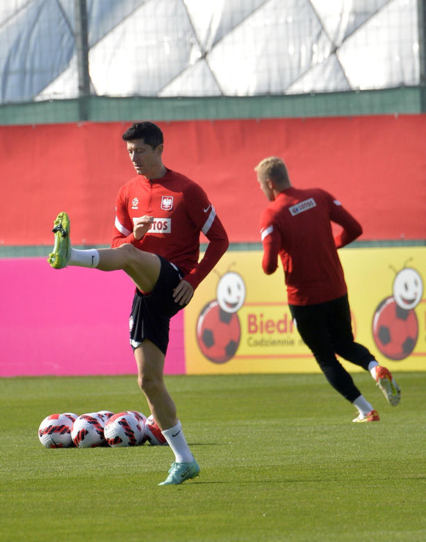 Trening reprezentacji na stadionie Legii