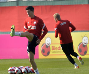 Trening reprezentacji na stadionie Legii