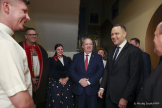 Para prezydencka kolędowała z góralami w Koniakowie