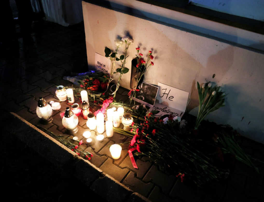 Protest pod ambasadą Rosji w Warszawie