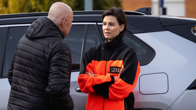 Na dobre i na złe odc. 992. Blanka (Pola Gonciarz), Stefan Tretter (Piotr Garlicki)