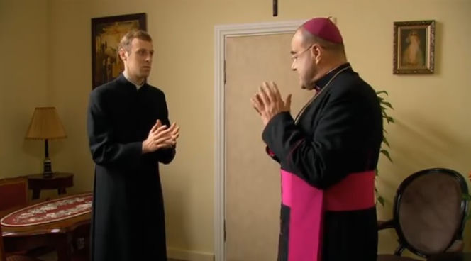 Ranczo 9 sezon. Proboszcz (Cezary Żak), ksiądz Maciej (Mateusz Rusin)