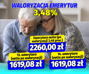 Waloryzacja 13 i 14 emerytury