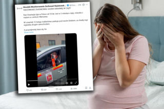 Taksówkarz spryskał kobietę gazem pieprzowym. Szokujace nagranie. Jestem w ciąży