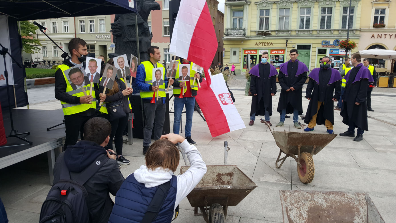 Protest rolników w Bydgoszczy 