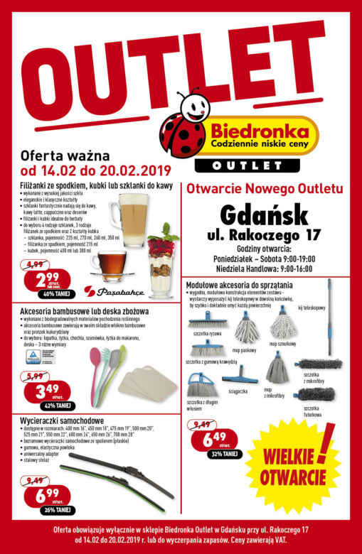 Promocje w outlecie Biedronki