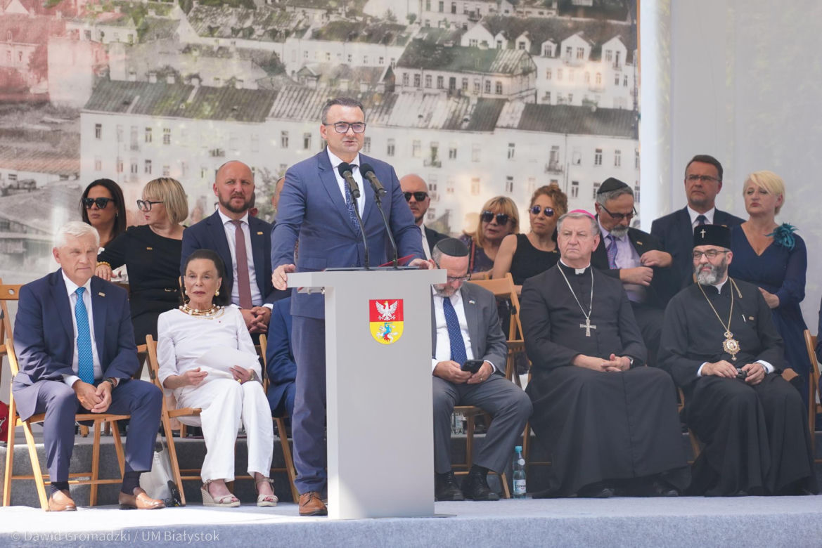 80. rocznica Powstania w Getcie Białostockim. Tak wyglądały uroczystości upamiętniające [ZDJĘCIA]