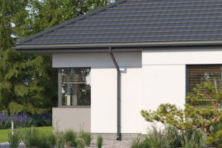 Flamingo iQ 150/100. Nowość w ofercie Budmat: największy kwadratowy system rynnowy