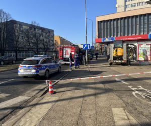 Koparka wjechała do apteki