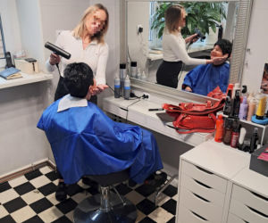 Joanna Senyszyn u fryzjera