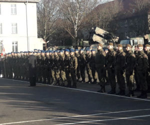 Słupsk. Mariusz Błaszczak na zaprzysiężeniu nowych Terytorialsów 