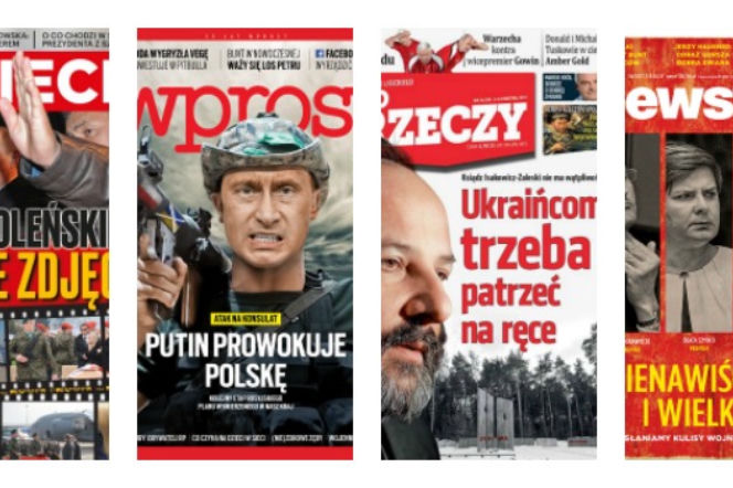 Okładki tygodników: Ukraińcom trzeba patrzeć na ręce
