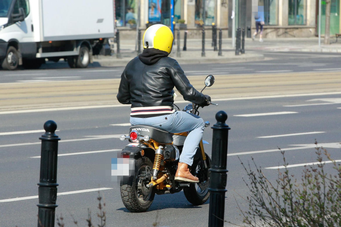 Hubert Urbański na motorze