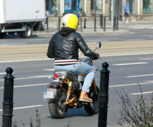 Hubert Urbański na motorze