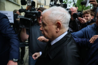 Jarosław Kaczyński w siedzibie Prokuratury Okręgowej w Warszawie